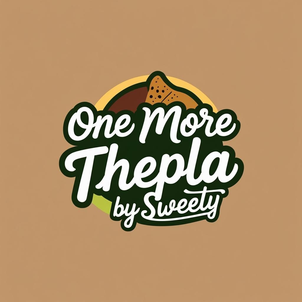 Friendly Food Logo with Thepla Icon 2